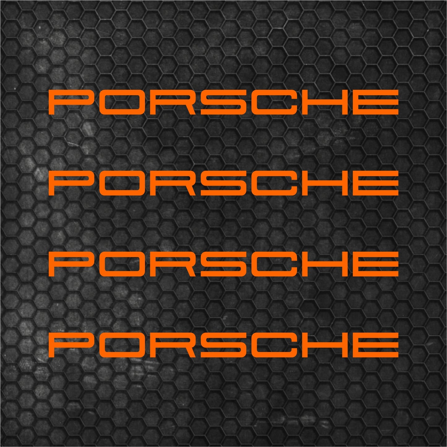 Set 4 HQ Porsche Logo Graphic Vinyl Motorsport Emblem Sticker Decals | Motorcycle Car Vehicle Emblem Decor Kit Racing wrap Adhesives Porsche Cut vinyl Logo