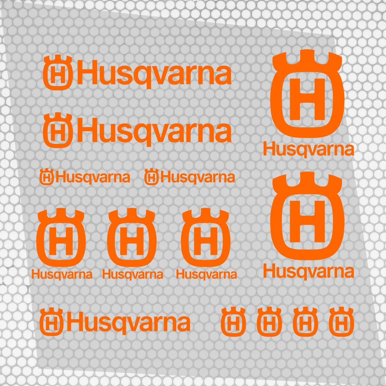 Set 14 HQ Vinyl Racing Motorbike Husqvarna Emblem Sticker Decals | Motorsport Emblem Decor Kit enduro Racing Decals Adhesive Moto Kit Logo