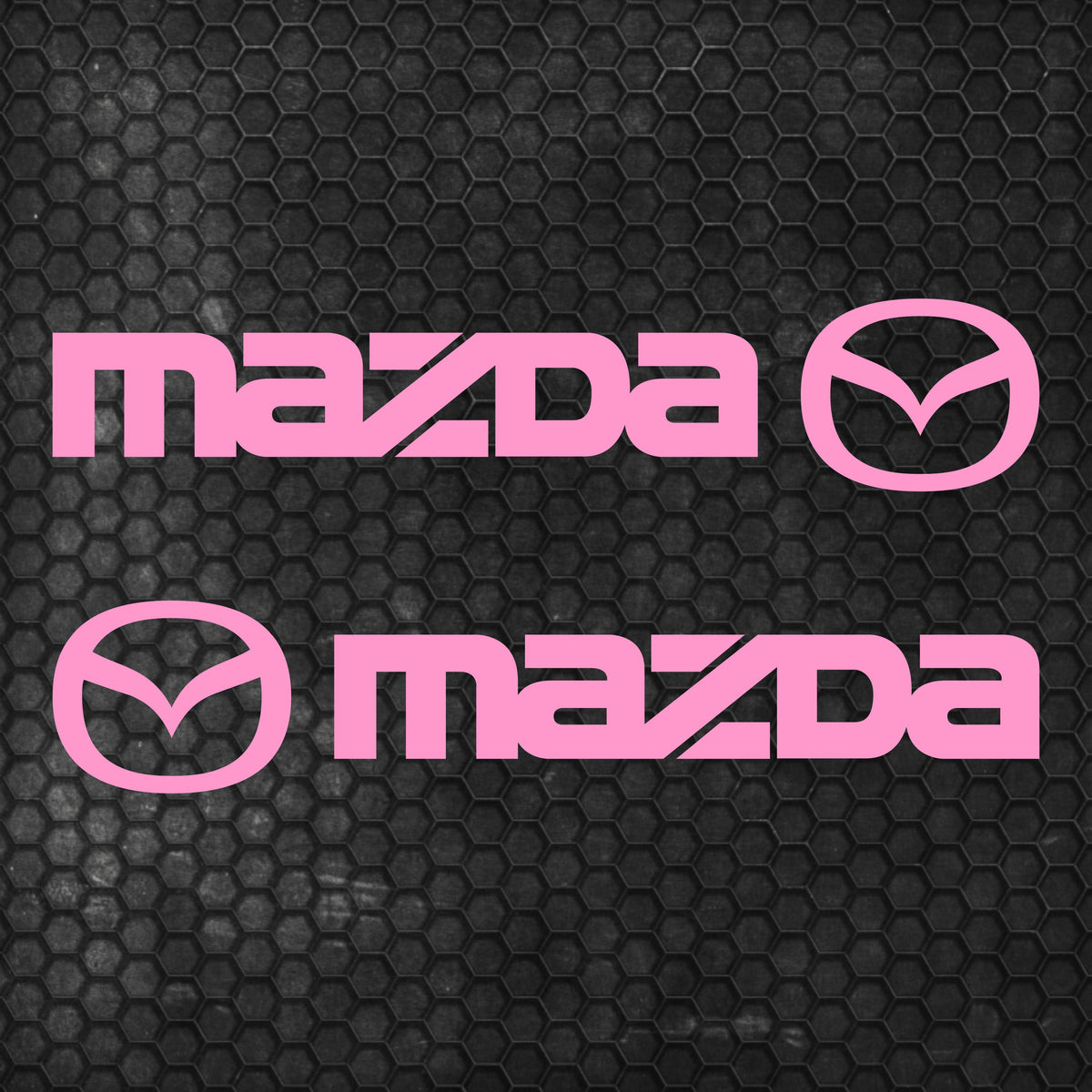 Set Mazda Logo Decal Sticker Sport Racing Stripes Emblem