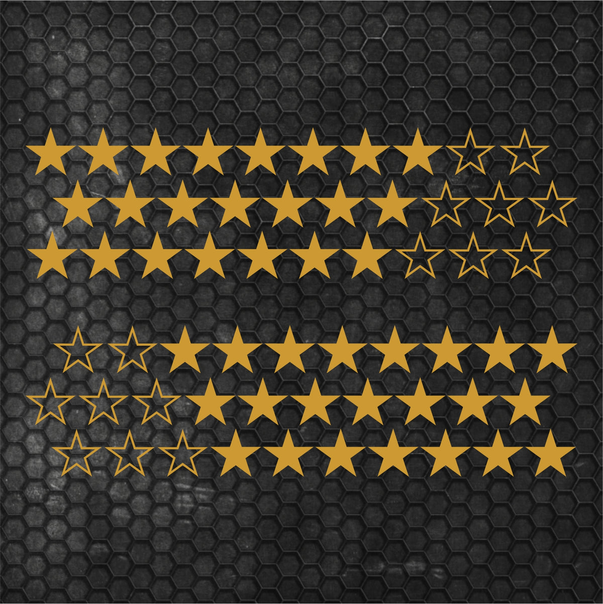 Kit 60 Pcs Sticker Stars on your car or any vehicle