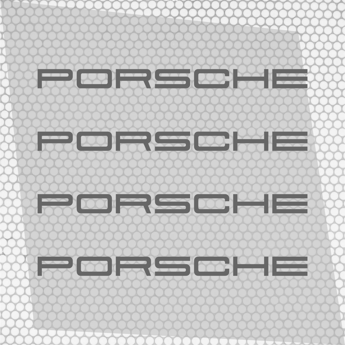 Set 4 HQ Porsche Logo Graphic Vinyl Motorsport Emblem Sticker Decals | Motorcycle Car Vehicle Emblem Decor Kit Racing wrap Adhesives Porsche Cut vinyl Logo
