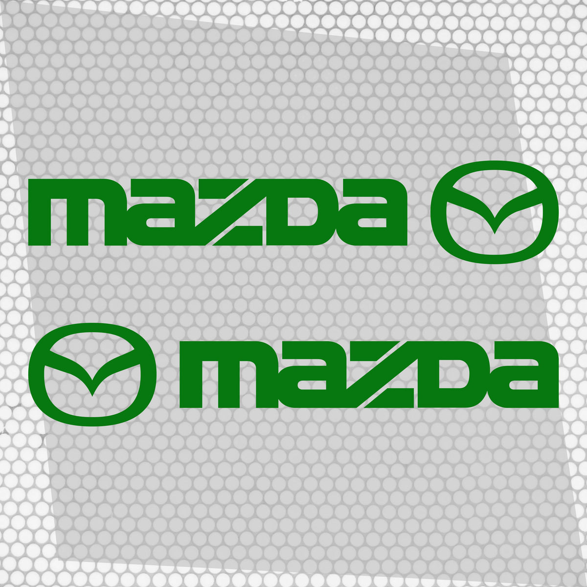 Set Mazda Logo Decal Sticker Sport Racing Stripes Emblem