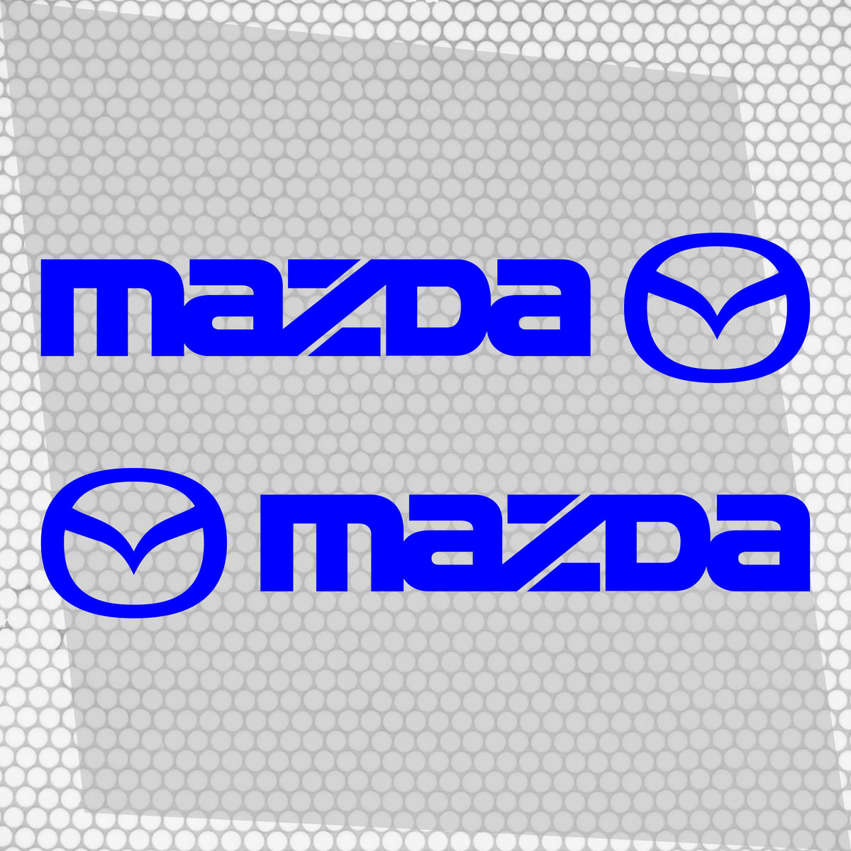 Set Mazda Logo Decal Sticker Sport Racing Stripes Emblem