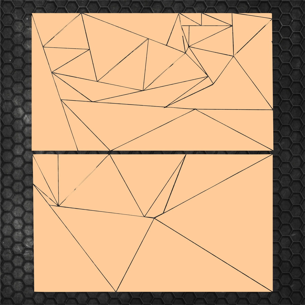 Kit 84 Pcs Triangles Camouflage Sticker Decal Graphics