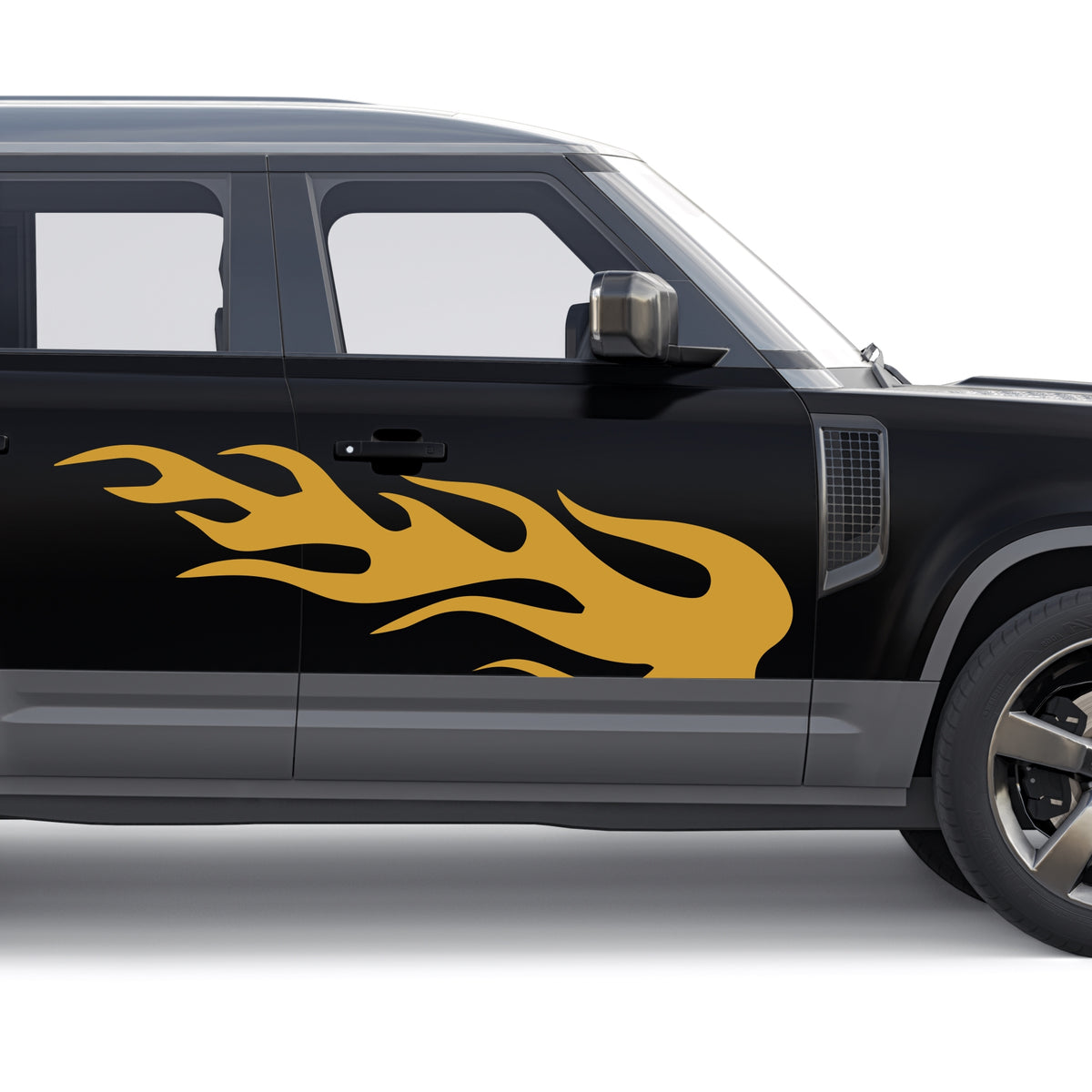 Set 2 Pcs Fire Flames Graphics effect car sticker