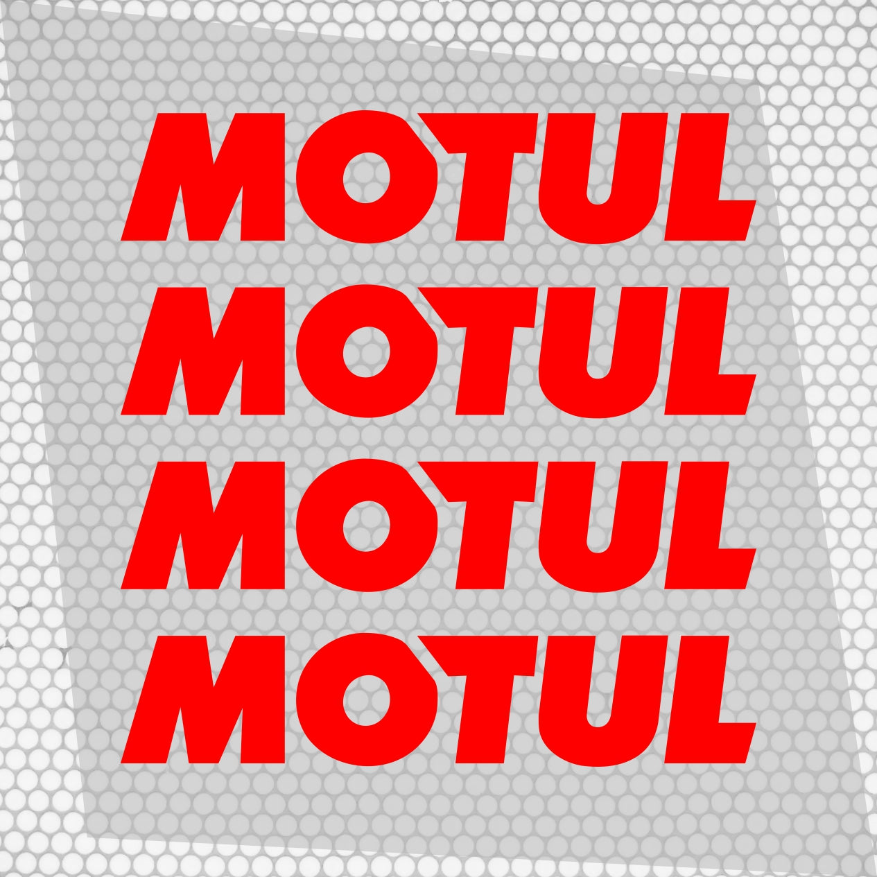 Set 4 HQ Motul Oil Sponsor Vinyl Racing Motorsport Emblem Sticker Decals | Motul Motorcycle Car Vehicle Emblem Decor Kit Racing wrap Adhesives Motul Cut vinyl Logo