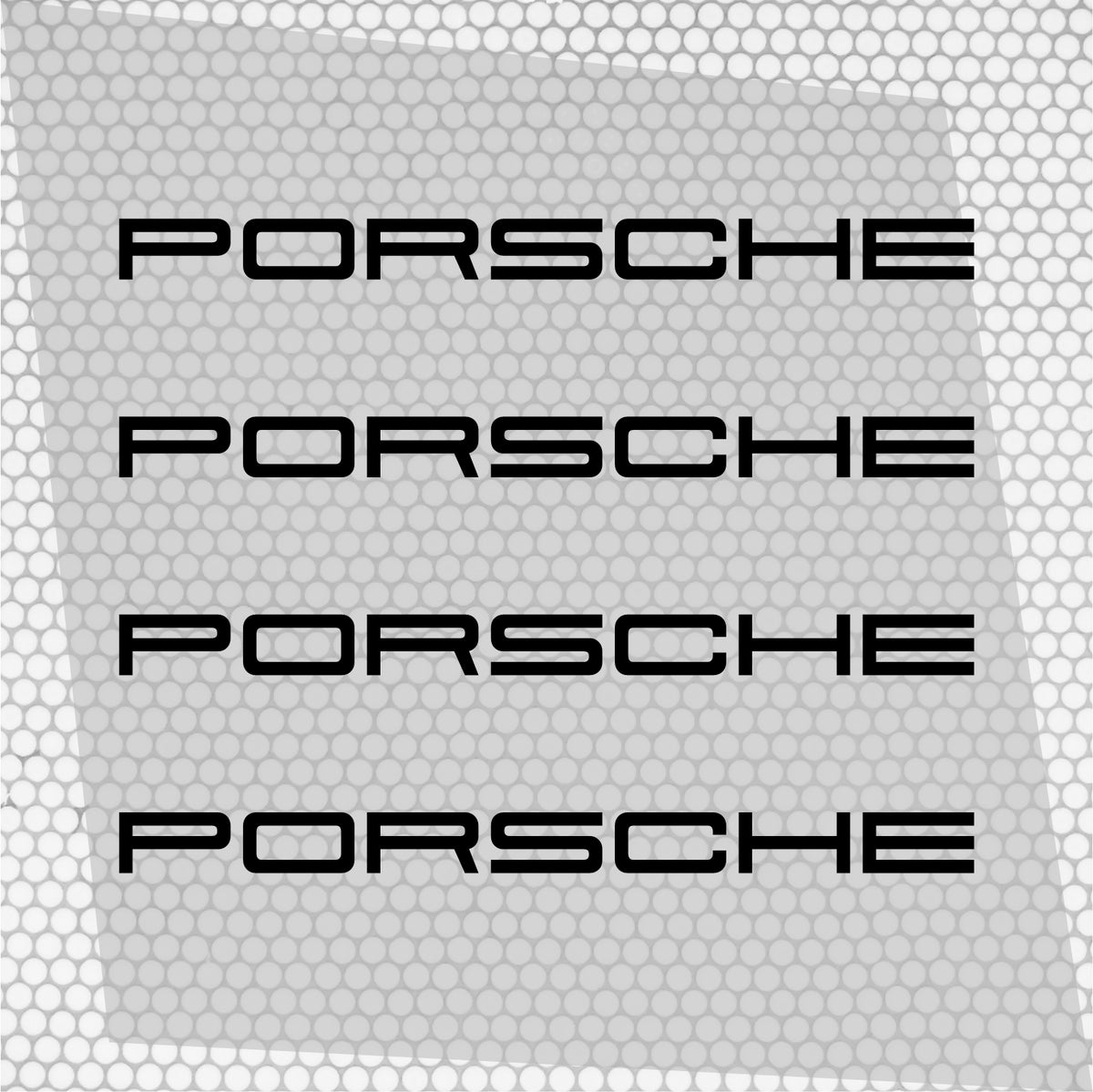 Set 4 Porsche Logo Graphic Vinyl Motorsport Emblem Sticker