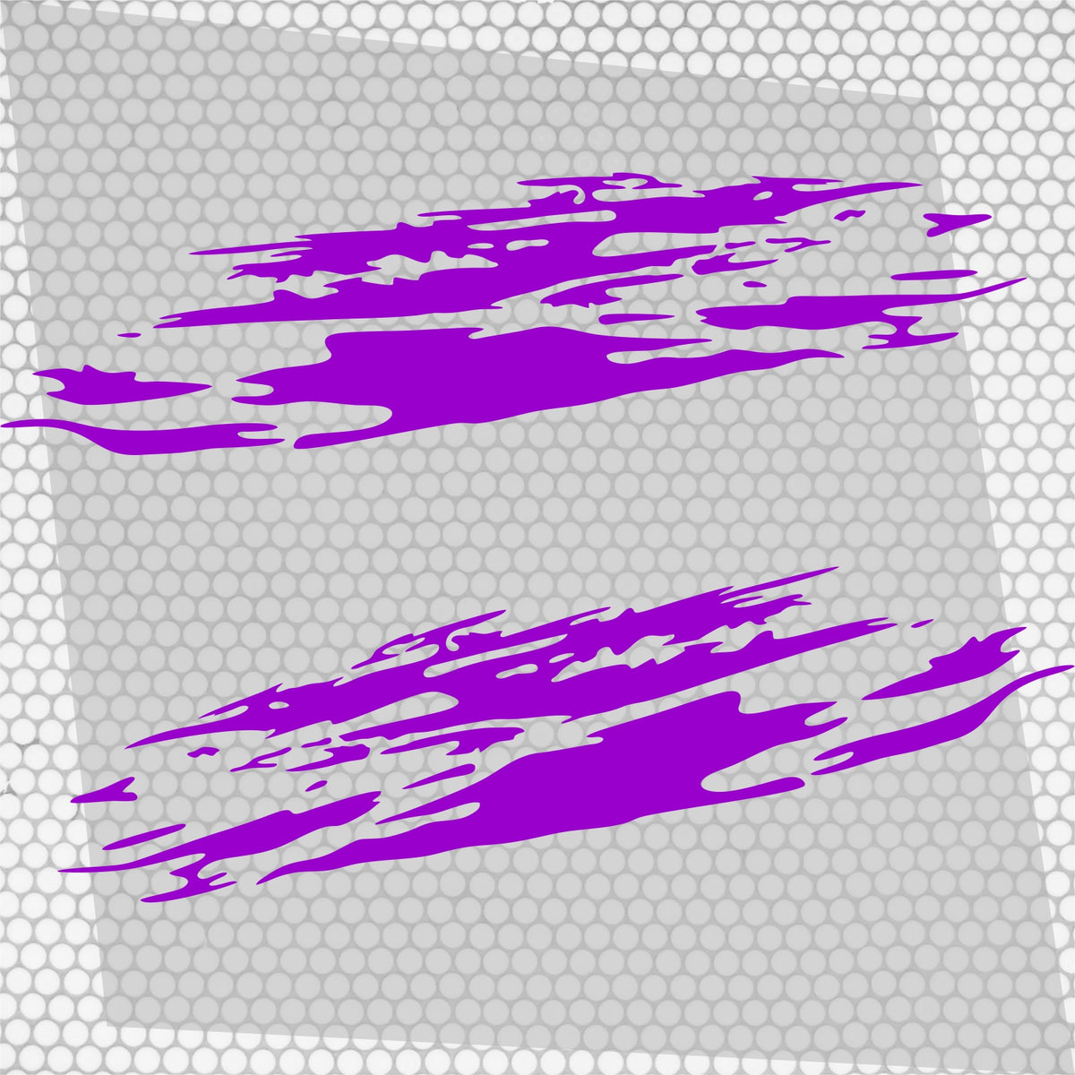 Set 2 Pcs Jerked Grounge Theme Decals Auto Sticker
