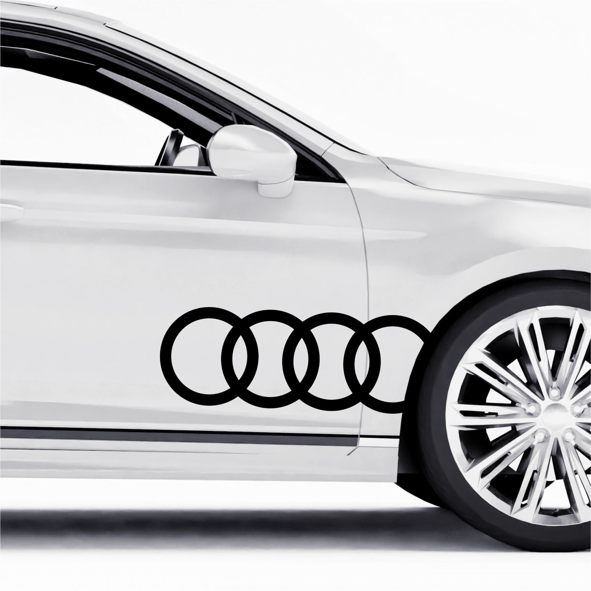 Set 2 Pcs Audi Emblem Graphic Decal Sticker