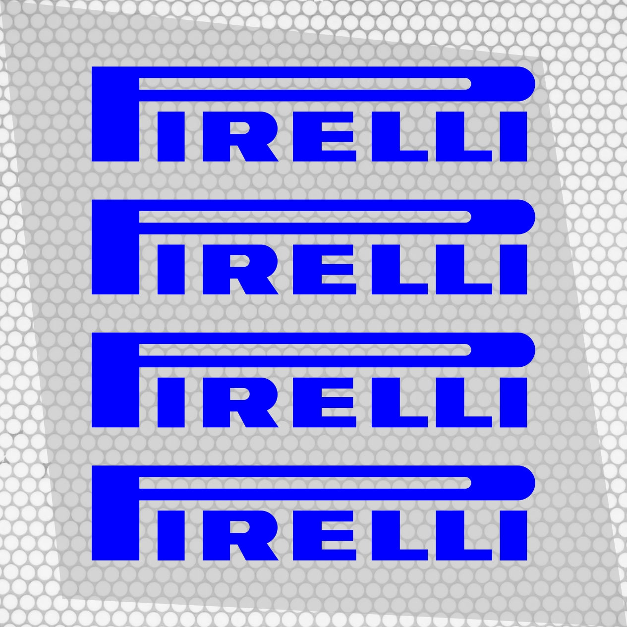 Set 4 HQ Pirelli Tyre Sponsor Vinyl Racing Motorsport Emblem Sticker Decals | Motorcycle Car Vehicle Emblem Decor Kit Racing wrap Adhesives Pirelli Cut vinyl Logo