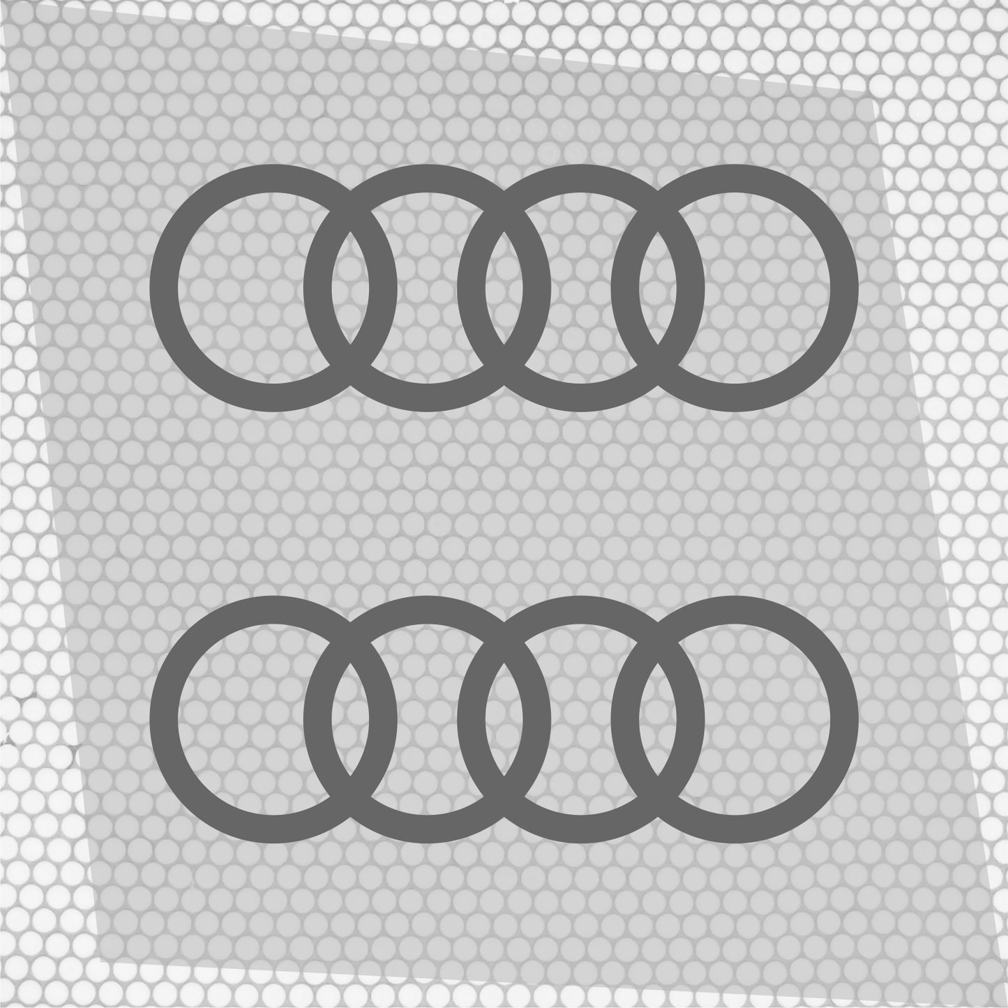 Set 2 Pcs Audi Emblem Graphic Decal Sticker | Premium kit 2 Audi Car Logos Motorsport Decals