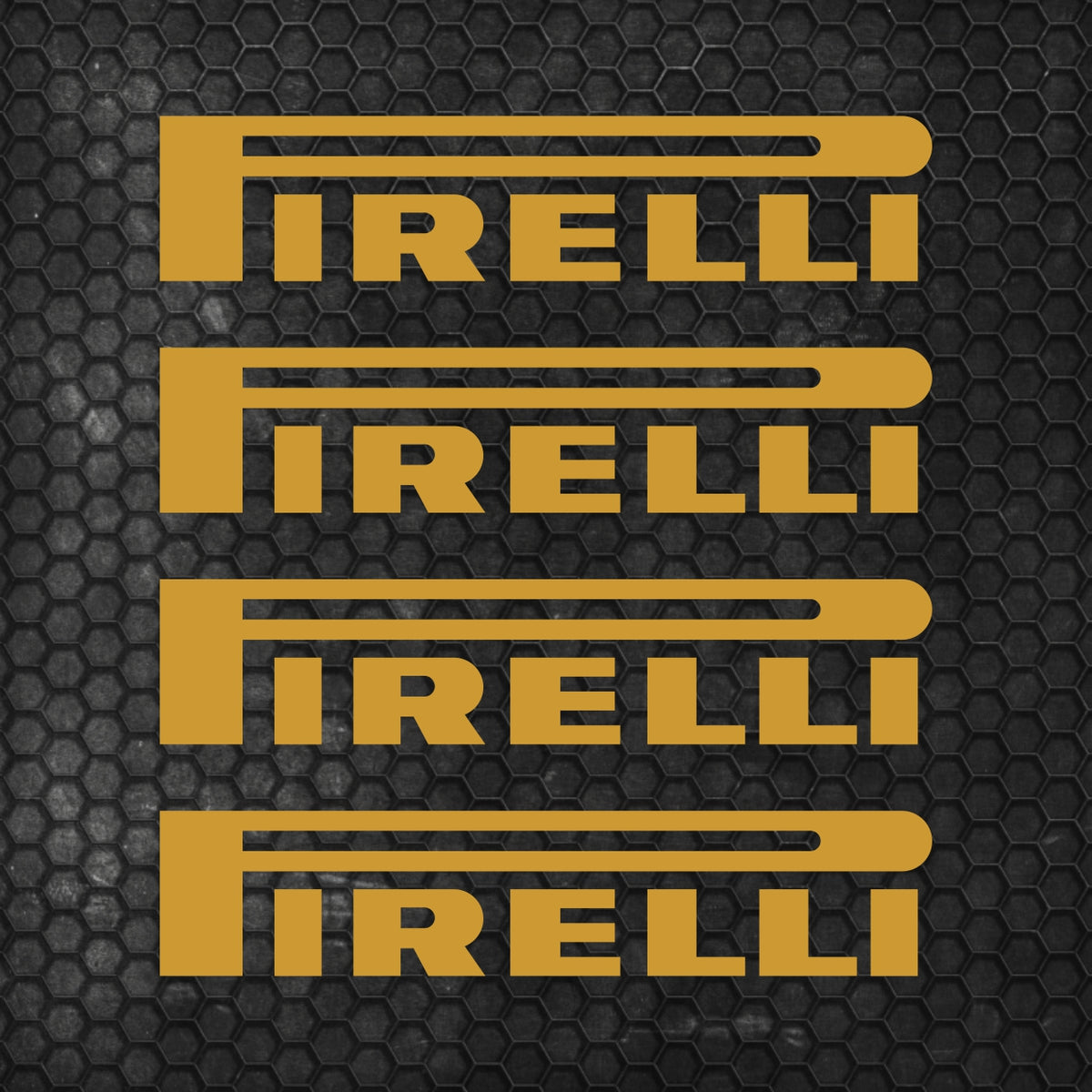 Set 4 Pirelli Tyre Sponsor Vinyl Racing Motorsport Emblem Sticker