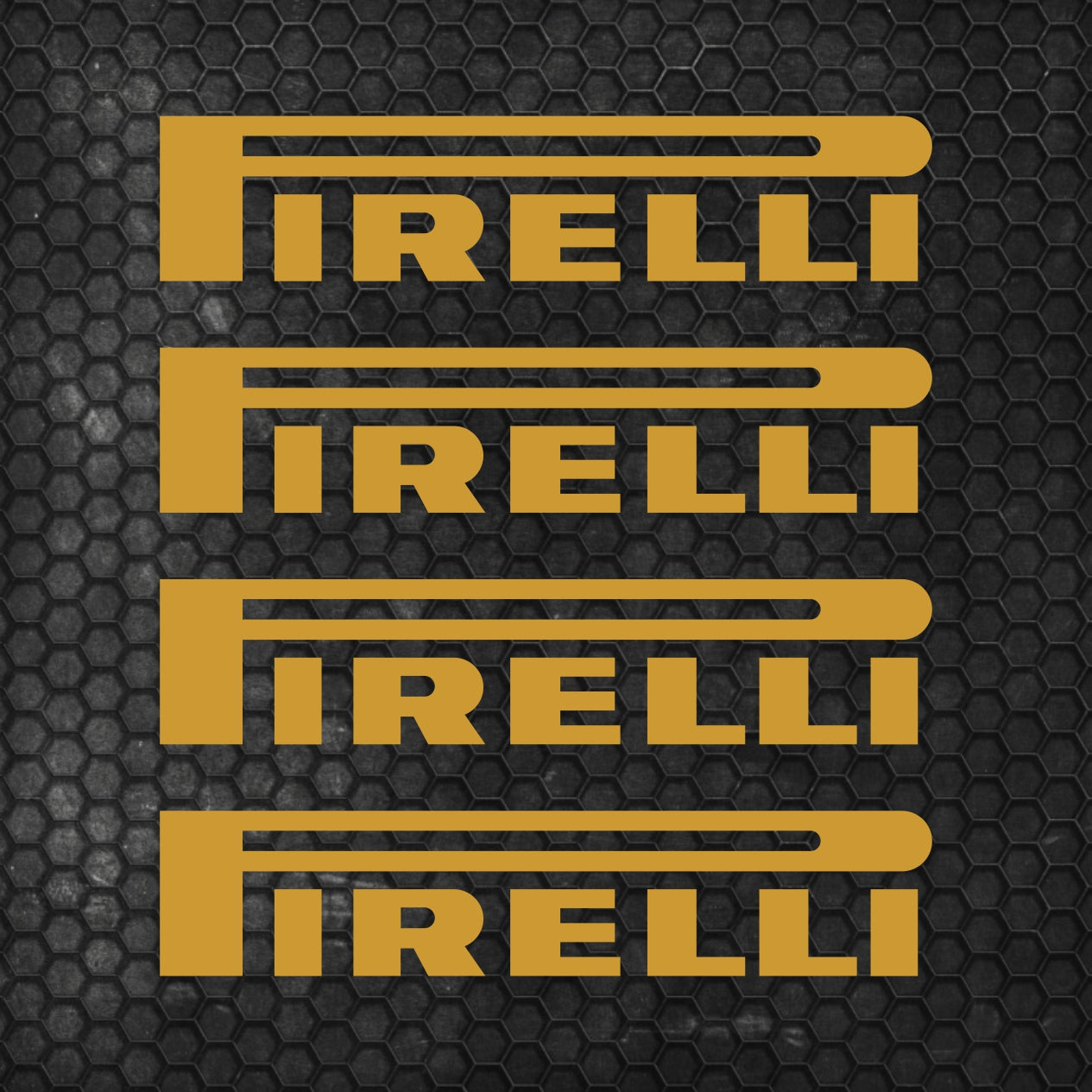 Set 4 HQ Pirelli Tyre Sponsor Vinyl Racing Motorsport Emblem Sticker Decals | Motorcycle Car Vehicle Emblem Decor Kit Racing wrap Adhesives Pirelli Cut vinyl Logo