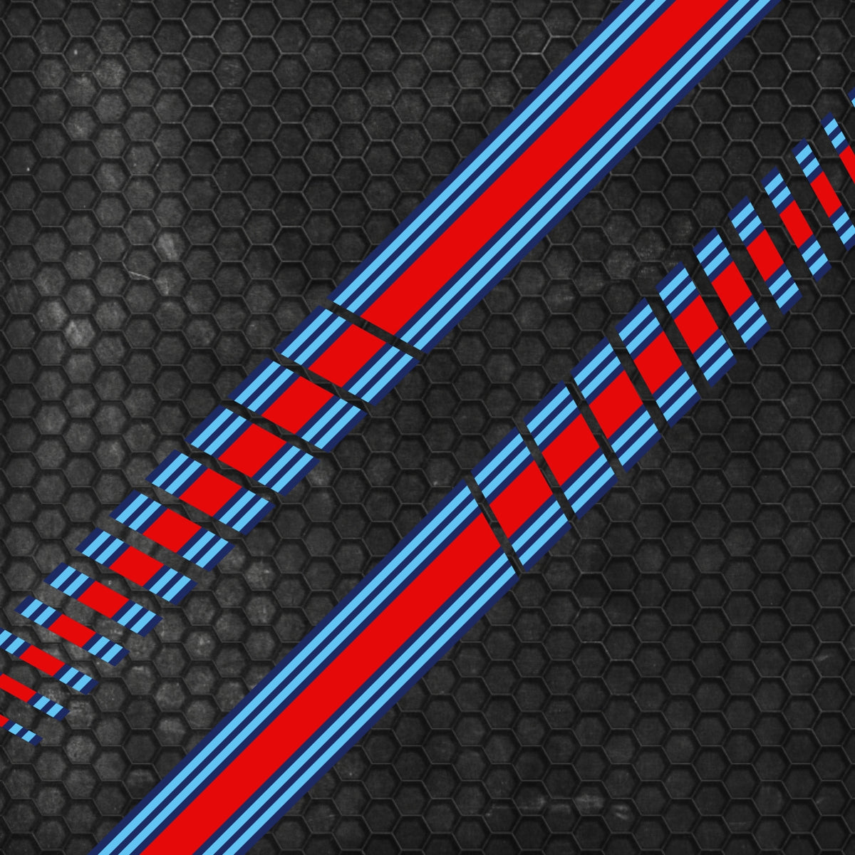 2 Pcs Martini Pattern RV Car Truck Boat