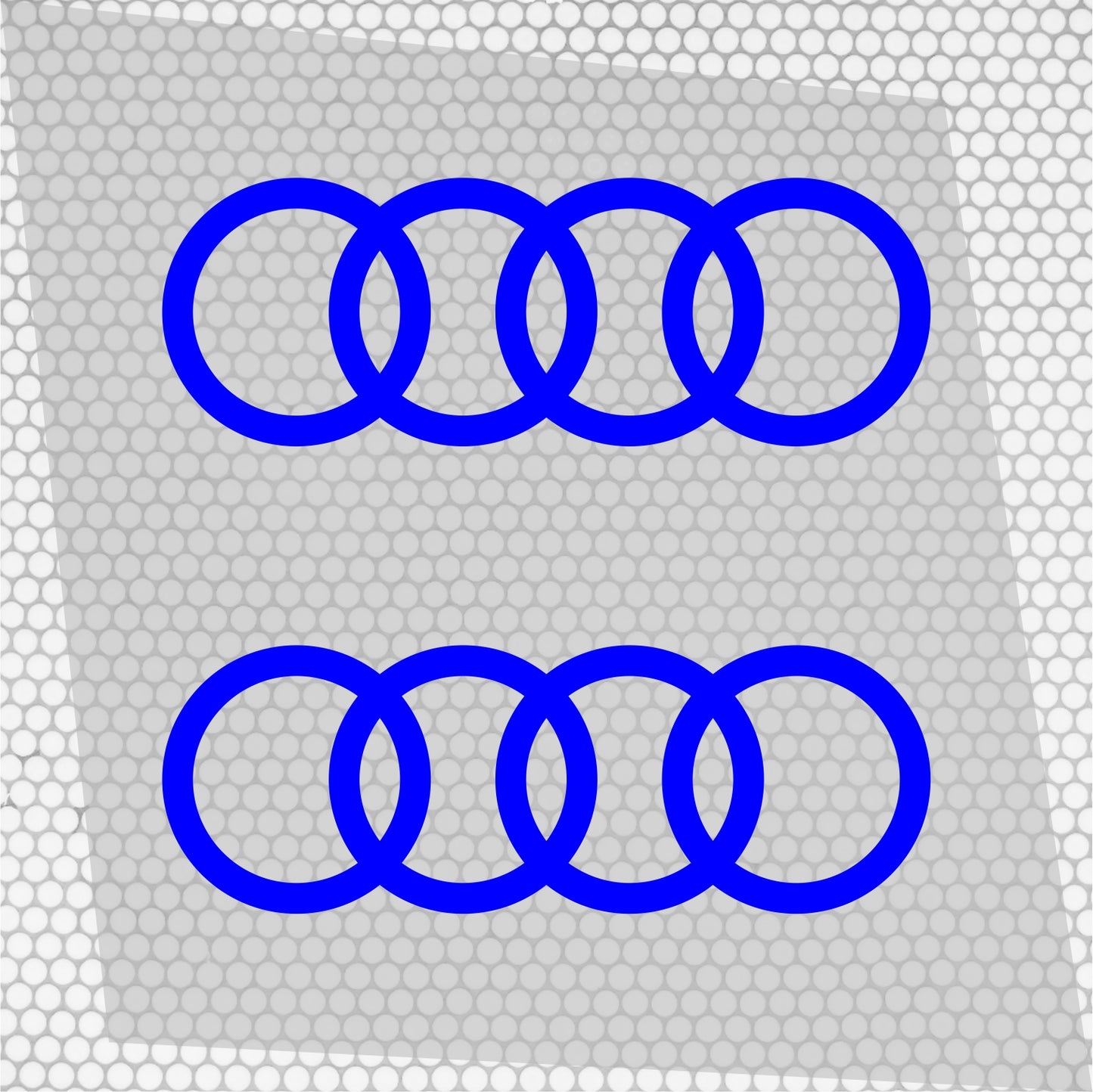Set 2 Pcs Audi Emblem Graphic Decal Sticker | Premium kit 2 Audi Car Logos Motorsport Decals