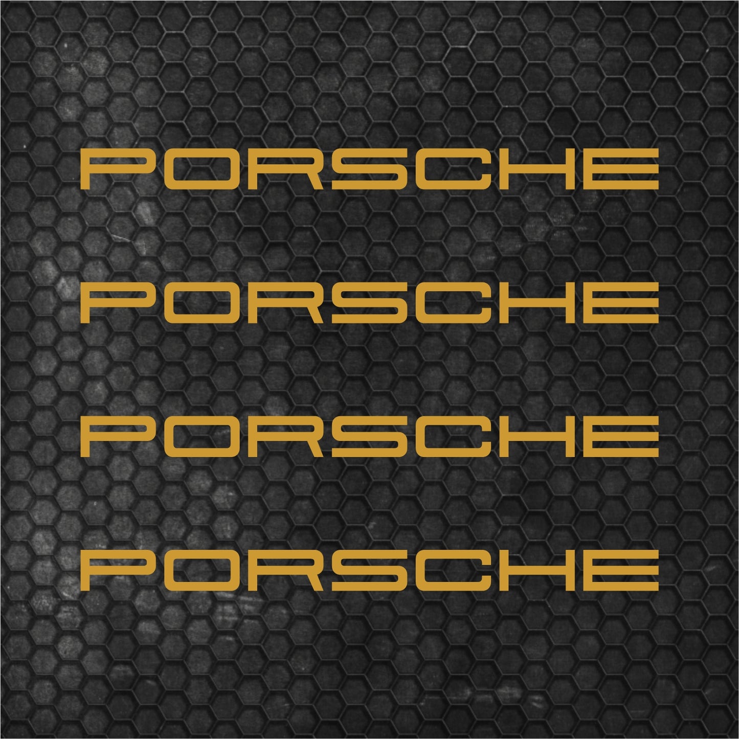 Set 4 HQ Porsche Logo Graphic Vinyl Motorsport Emblem Sticker Decals | Motorcycle Car Vehicle Emblem Decor Kit Racing wrap Adhesives Porsche Cut vinyl Logo