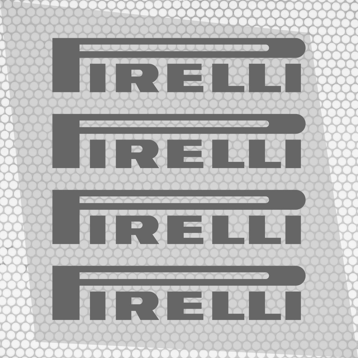 Set 4 Pirelli Tyre Sponsor Vinyl Racing Motorsport Emblem Sticker