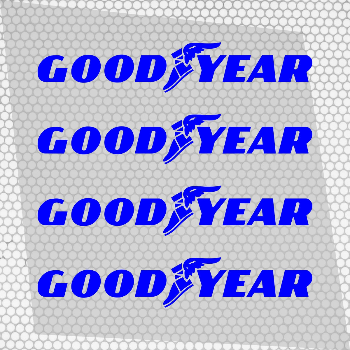 Set 4 Goodyear Tyre Sponsor Vinyl Racing Motorsport Emblem Sticker