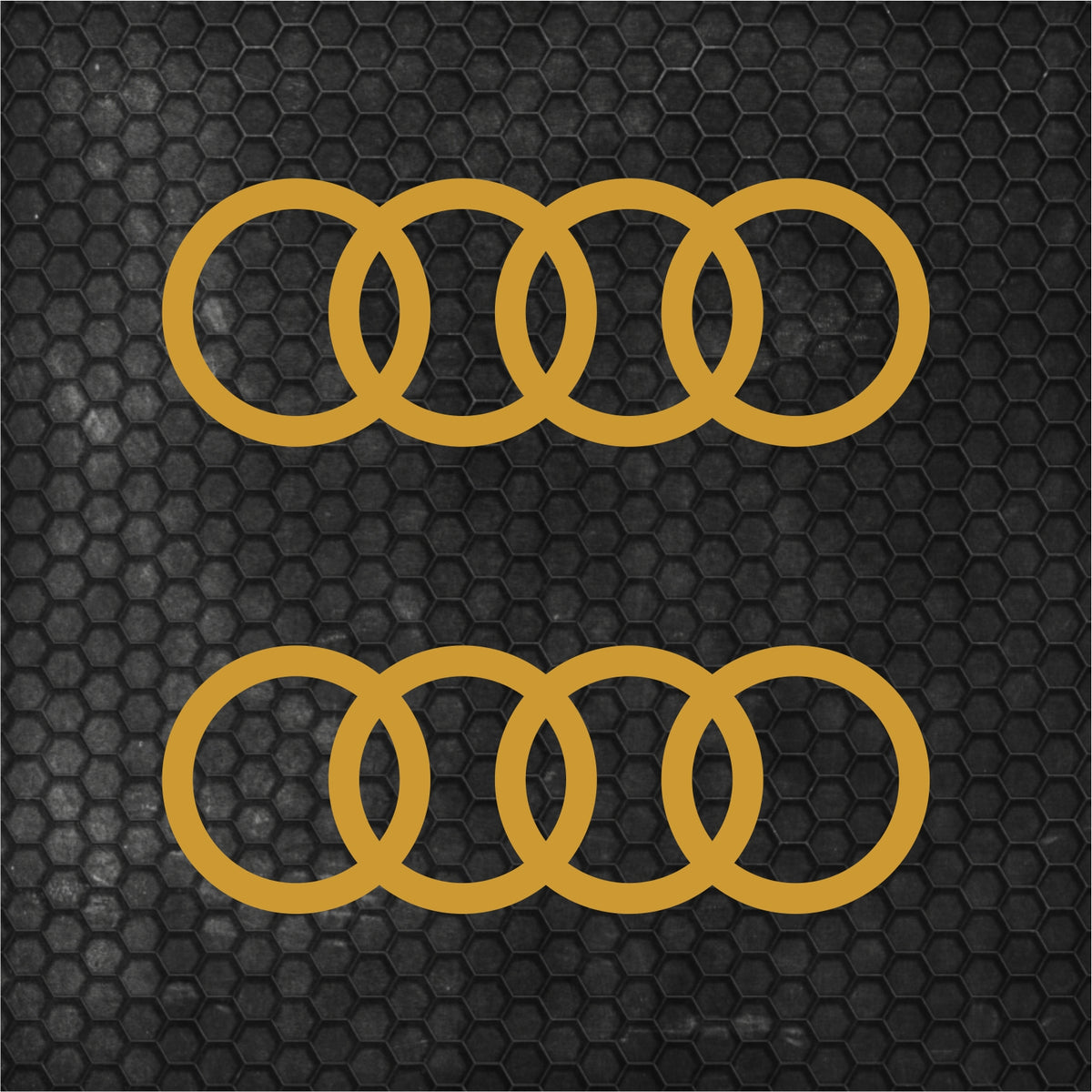 Set 2 Pcs Audi Emblem Graphic Decal Sticker