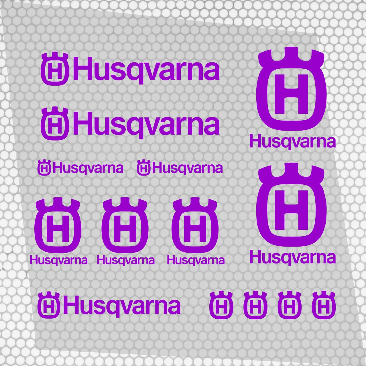 Set 14 HQ Vinyl Racing Motorbike Husqvarna Emblem Sticker Decals | Motorsport Emblem Decor Kit enduro Racing Decals Adhesive Moto Kit Logo