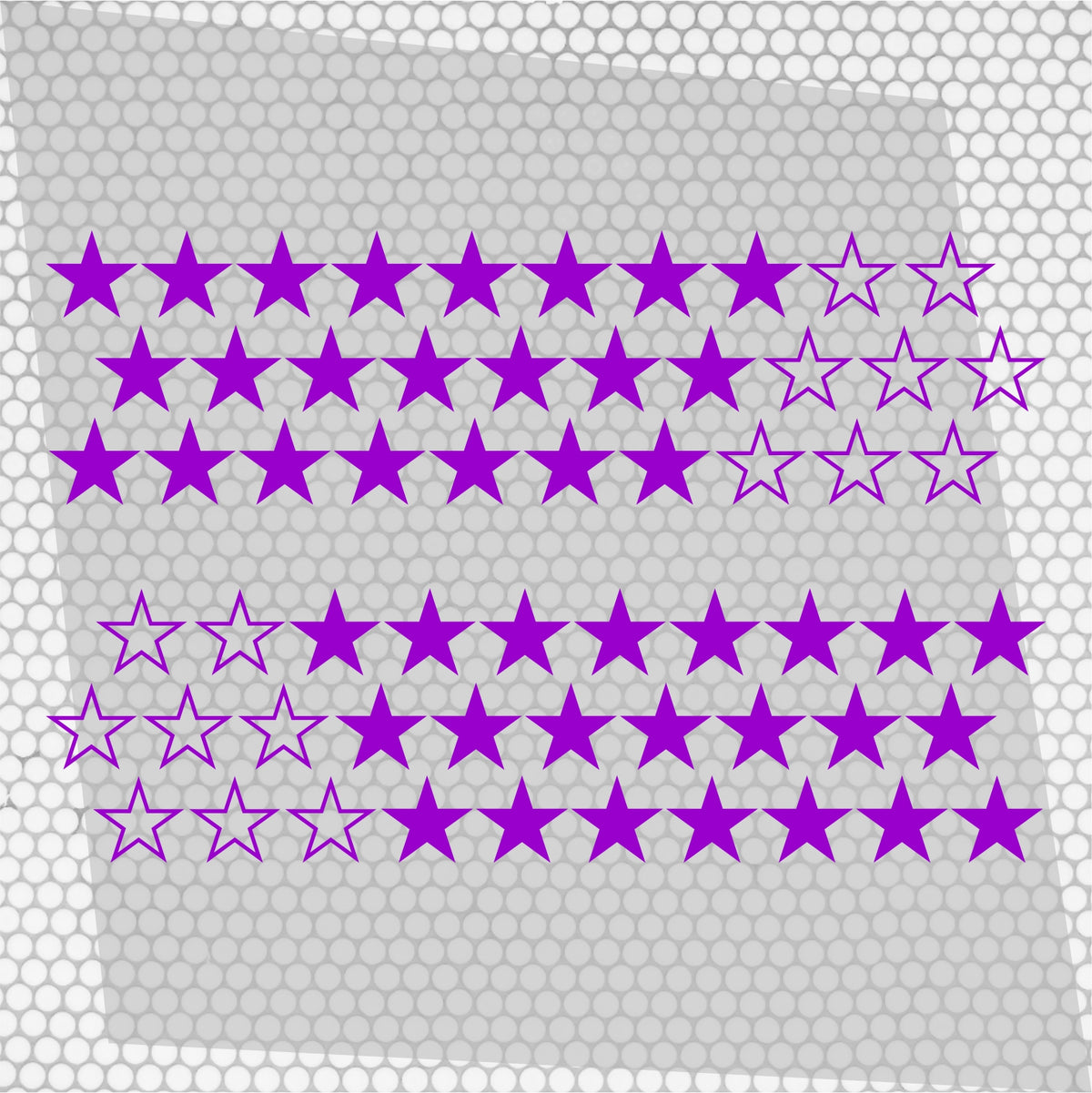 Kit 60 Pcs Sticker Stars on your car or any vehicle