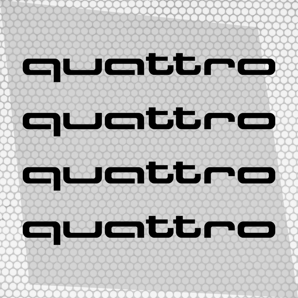 Definir 2 Pcs Audi Emblema Decalque Adesivo | Kit premium 2 decalques de logotipos