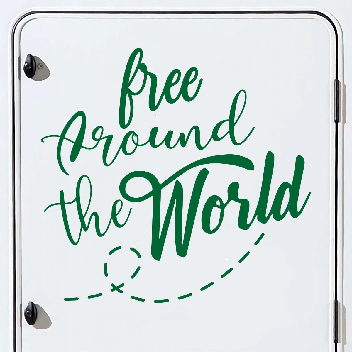 Set 2 Pcs Free Around the World Graphics Decal