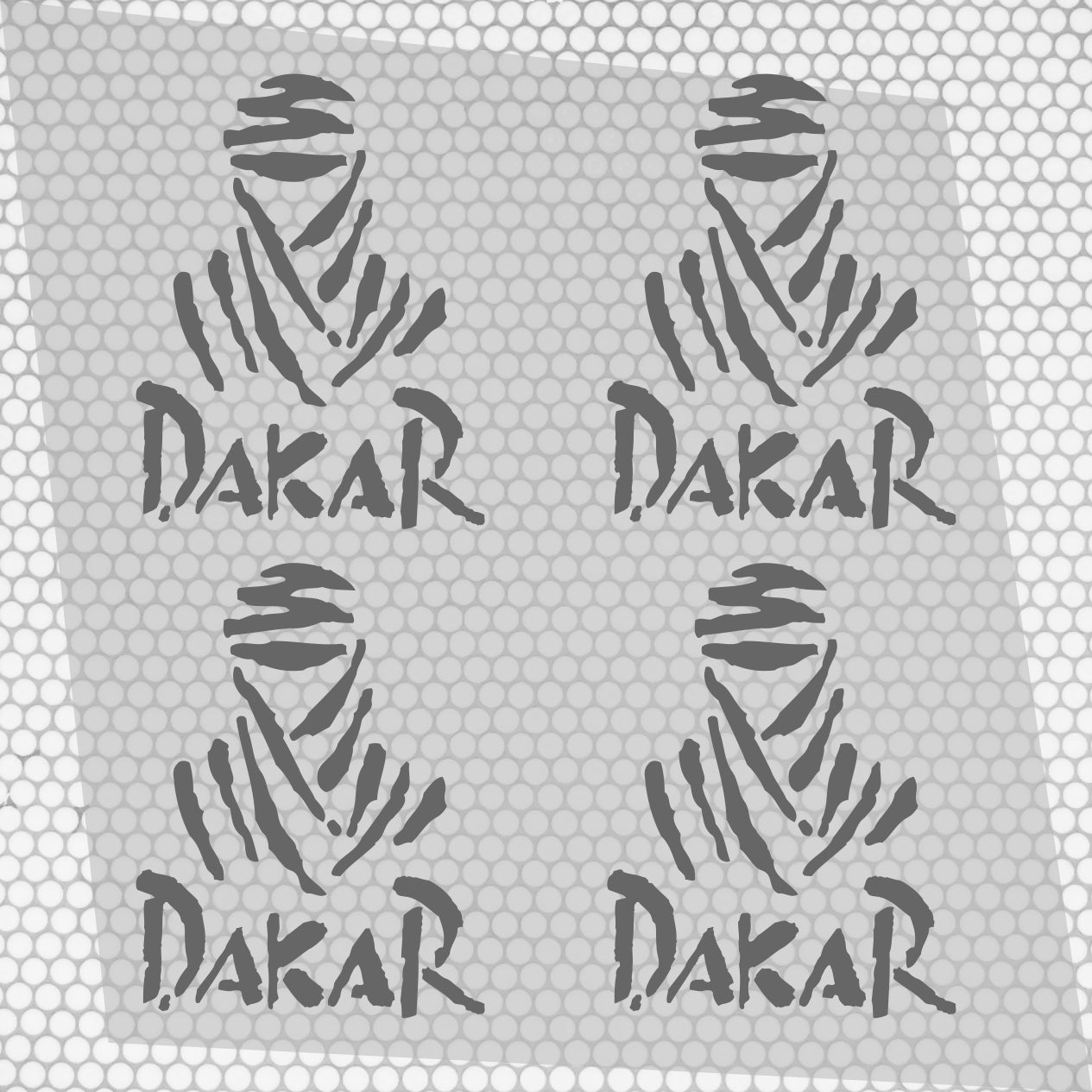 4 Pcs High Quality Dakar Sticker Sponsor Vinyl Decal Badge Tuning Car Bike Racing Sport Set Graphics | Sides Roof Rear Sticker for any Vehicle | Sport vinyl decal graphics adhesives