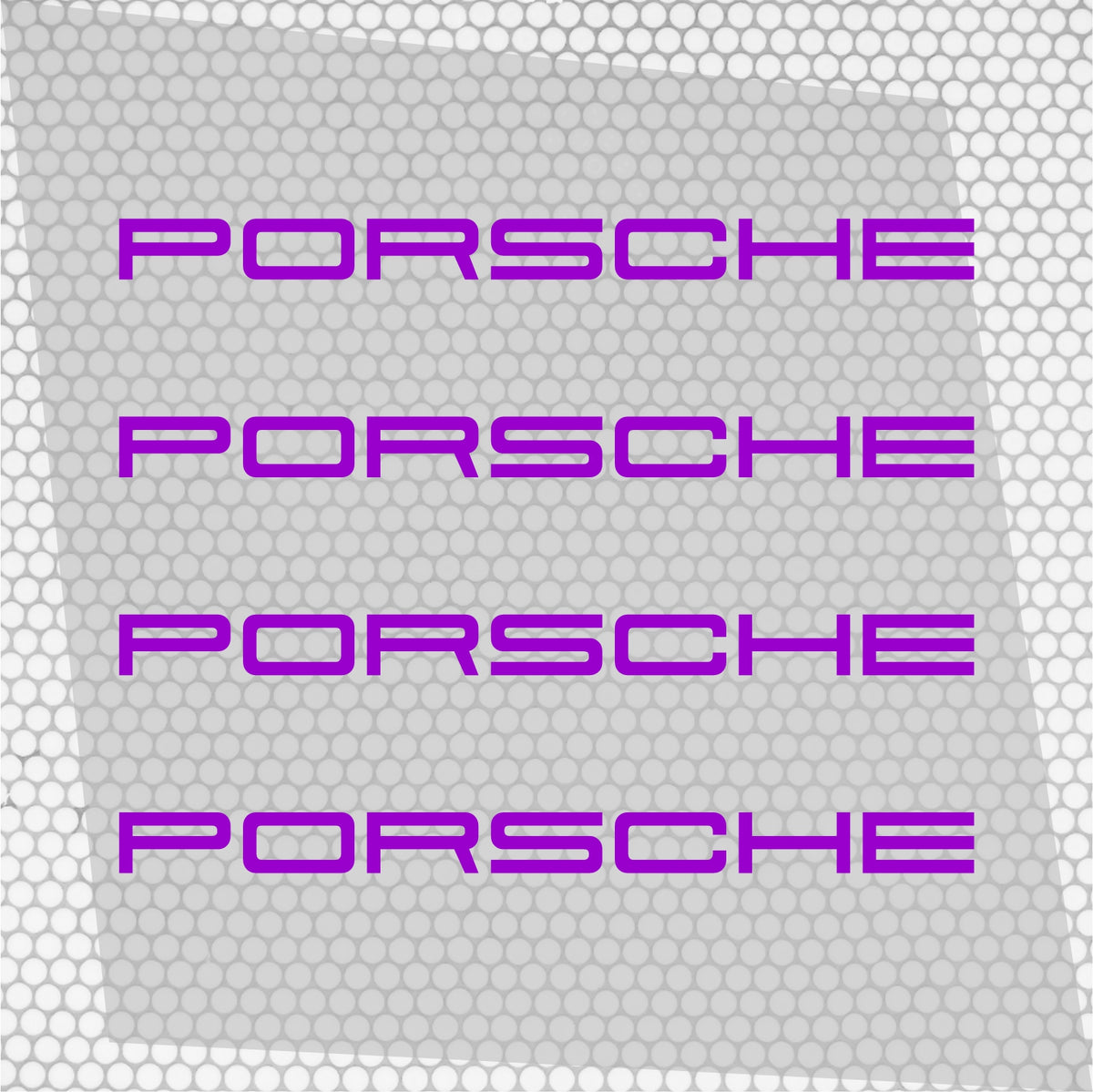 Set 4 Porsche Logo Graphic Vinyl Motorsport Emblem Sticker