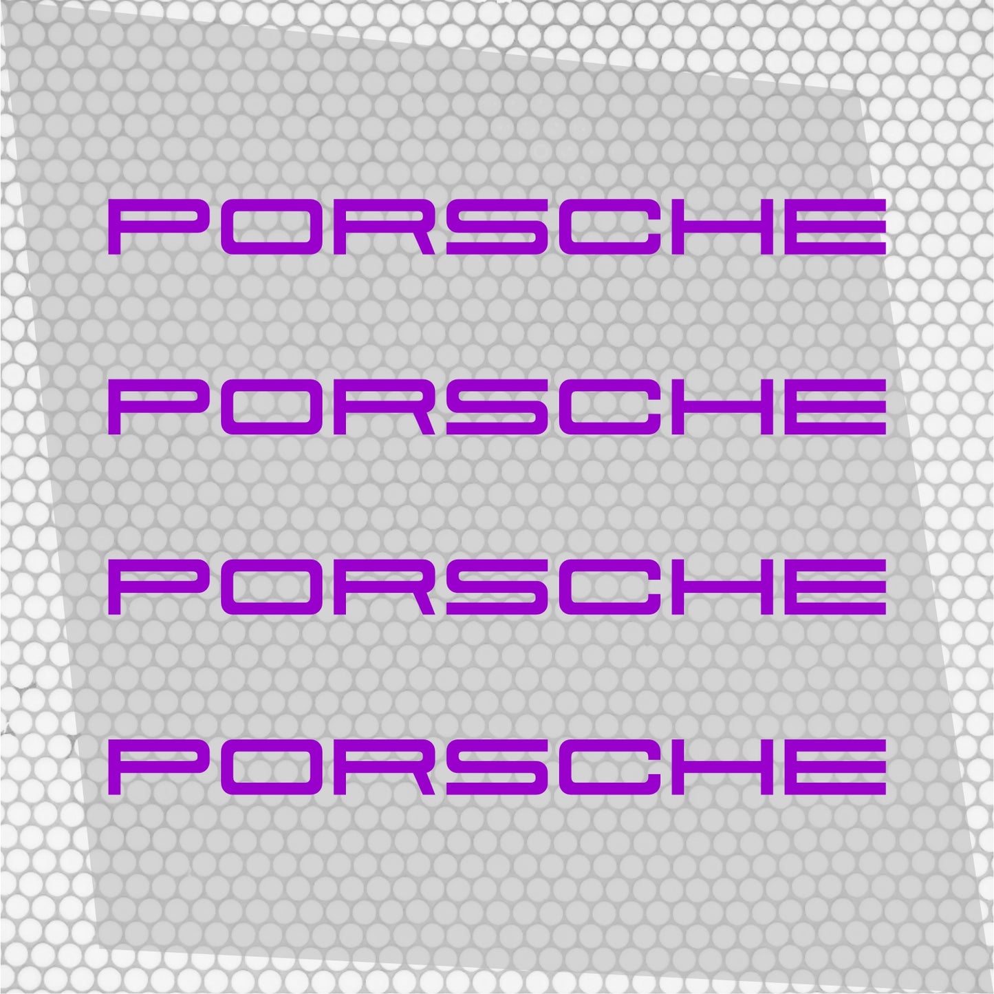 Set 4 HQ Porsche Logo Graphic Vinyl Motorsport Emblem Sticker Decals | Motorcycle Car Vehicle Emblem Decor Kit Racing wrap Adhesives Porsche Cut vinyl Logo