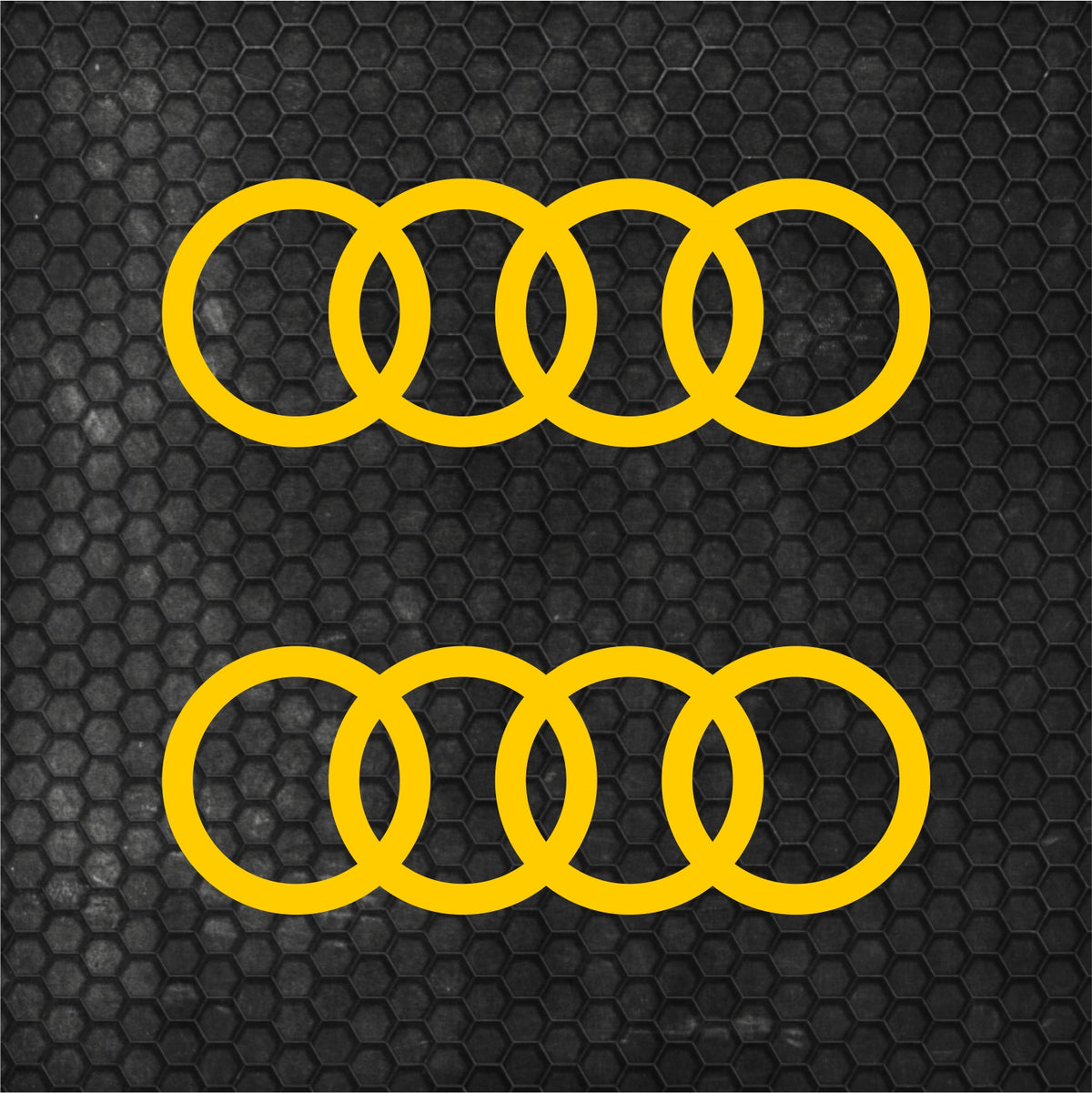Set 2 Pcs Audi Emblem Graphic Decal Sticker