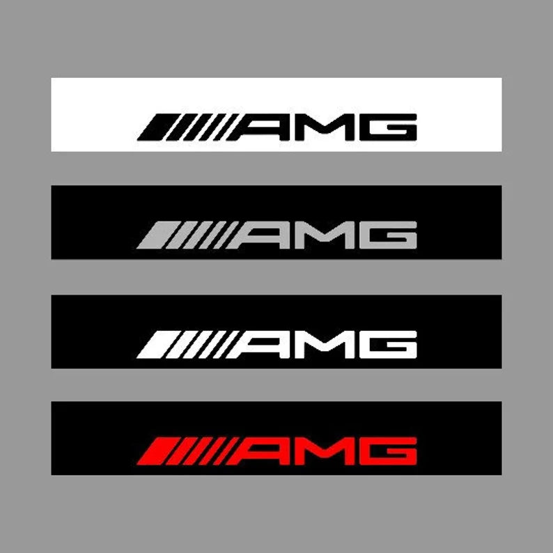 AMG Windshield Sunstrip Graphics with logo Sticker Banner Decal Rally Window Graphic | Vinyl Banner Motorsport Emblem Decor Kit for window