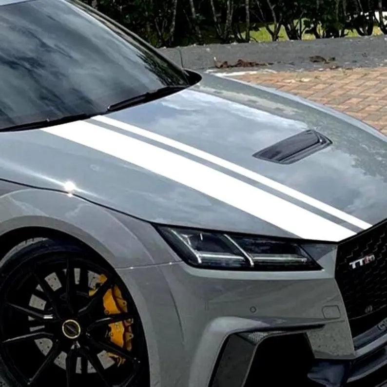 Set Car Bonnet Hood Roof Stripes Graphics Vinyl Decal Racing Sportcar
