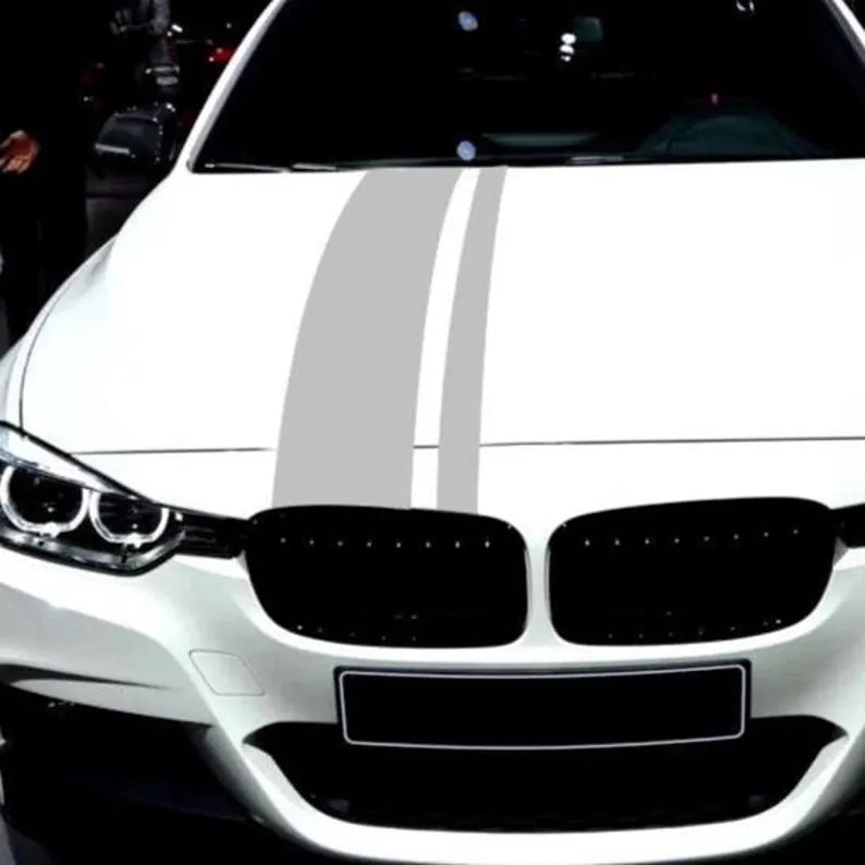 Set Car Bonnet Hood Roof Stripes Graphics Vinyl Decal Racing Sportcar, Sport Sticker Exclusive | Vinyl self adhesive graphic Stripe adhesive