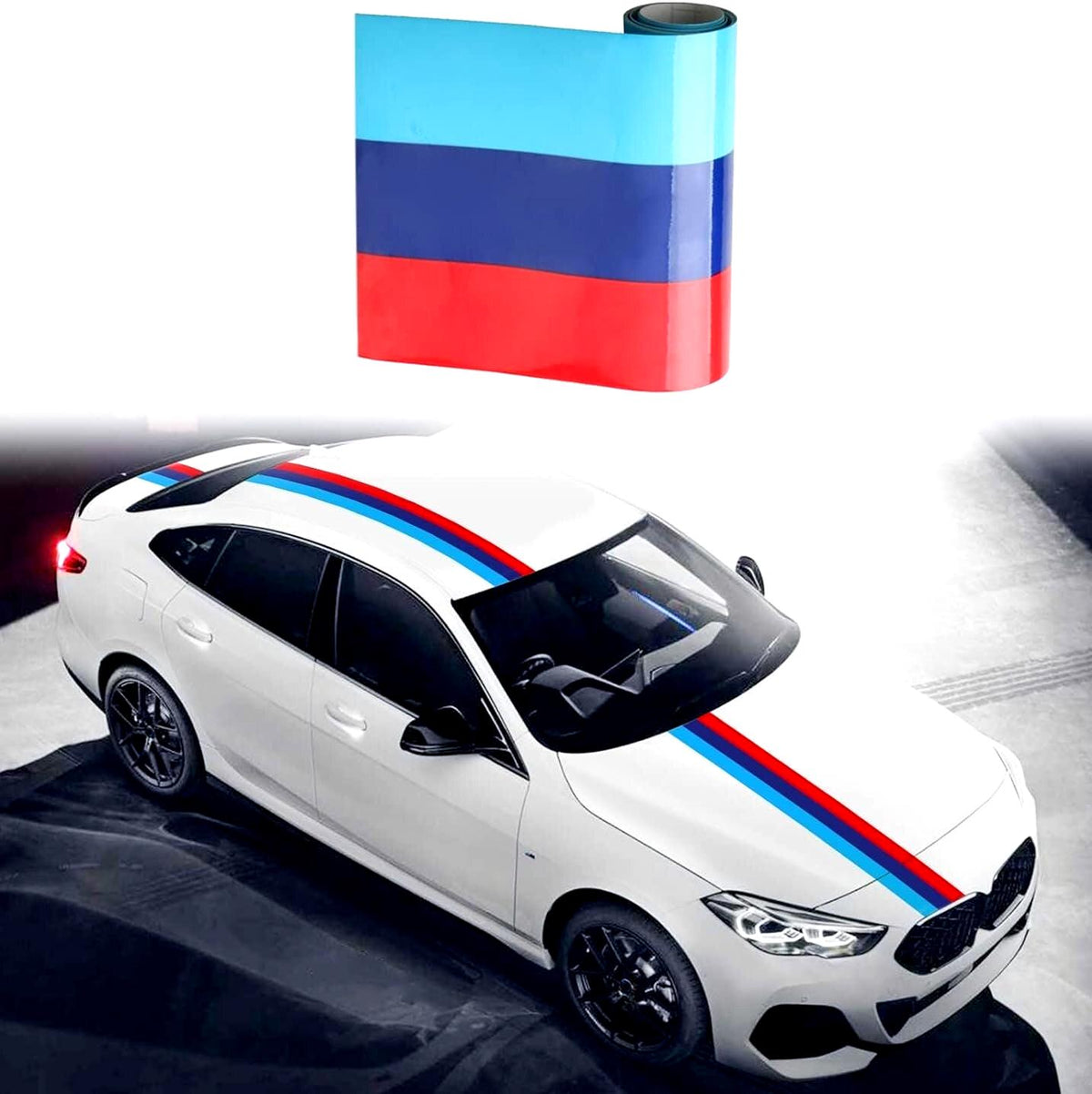 Adesivos Automáticos de 3 metros de comprimento para BMW Performance | Decoração de adesivo de vinil com faixa de carro para BMW