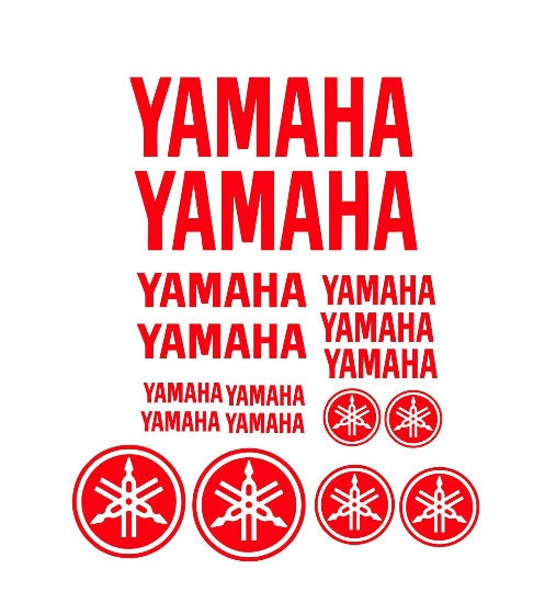 17X Logos Set Yamaha Racing Decal Stickers