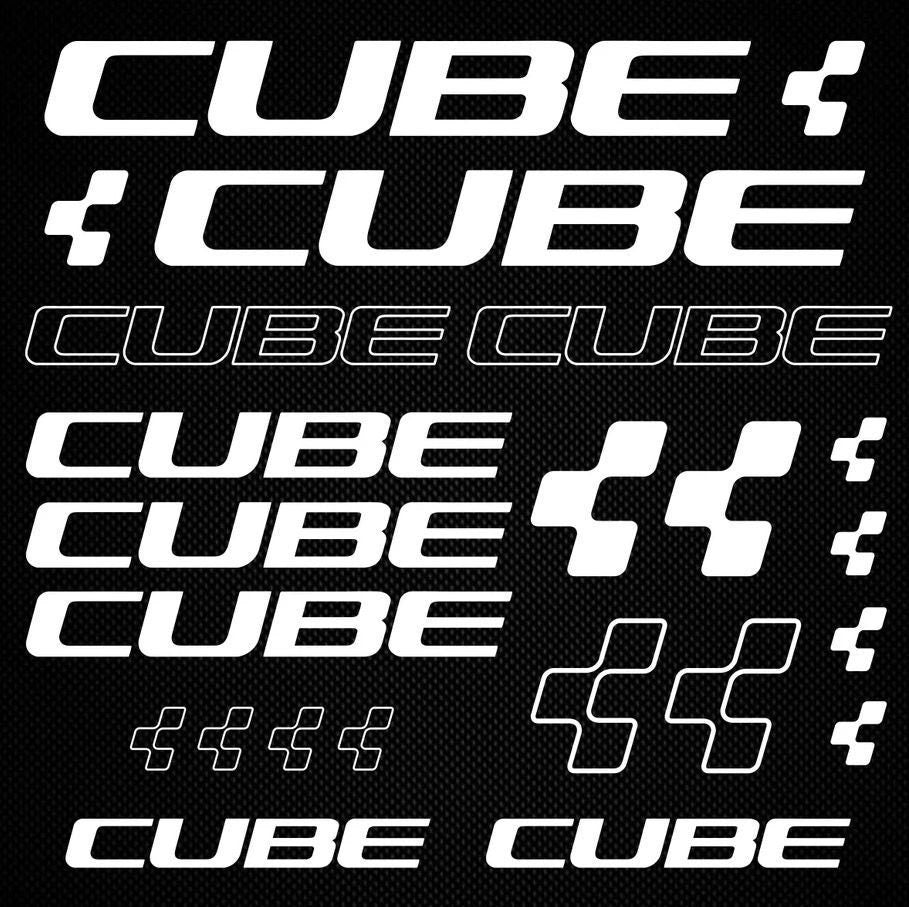 21 Pcs Set Cube Mountain Bike Sticker. Bicycle Adhesive Sport Decal