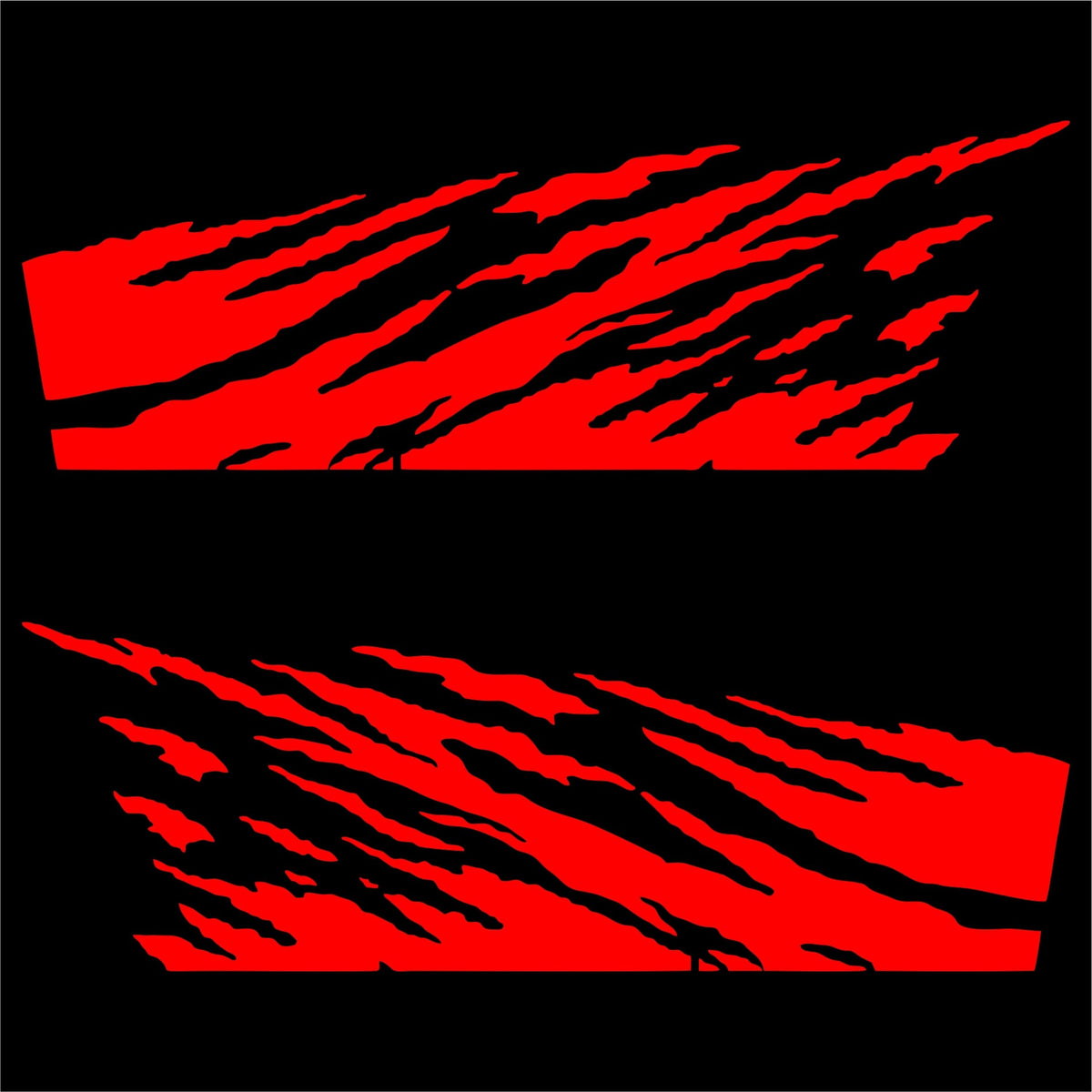Set 2 Pcs Lateral Vinyl Off Road vehicle Both Sides Fire Decal