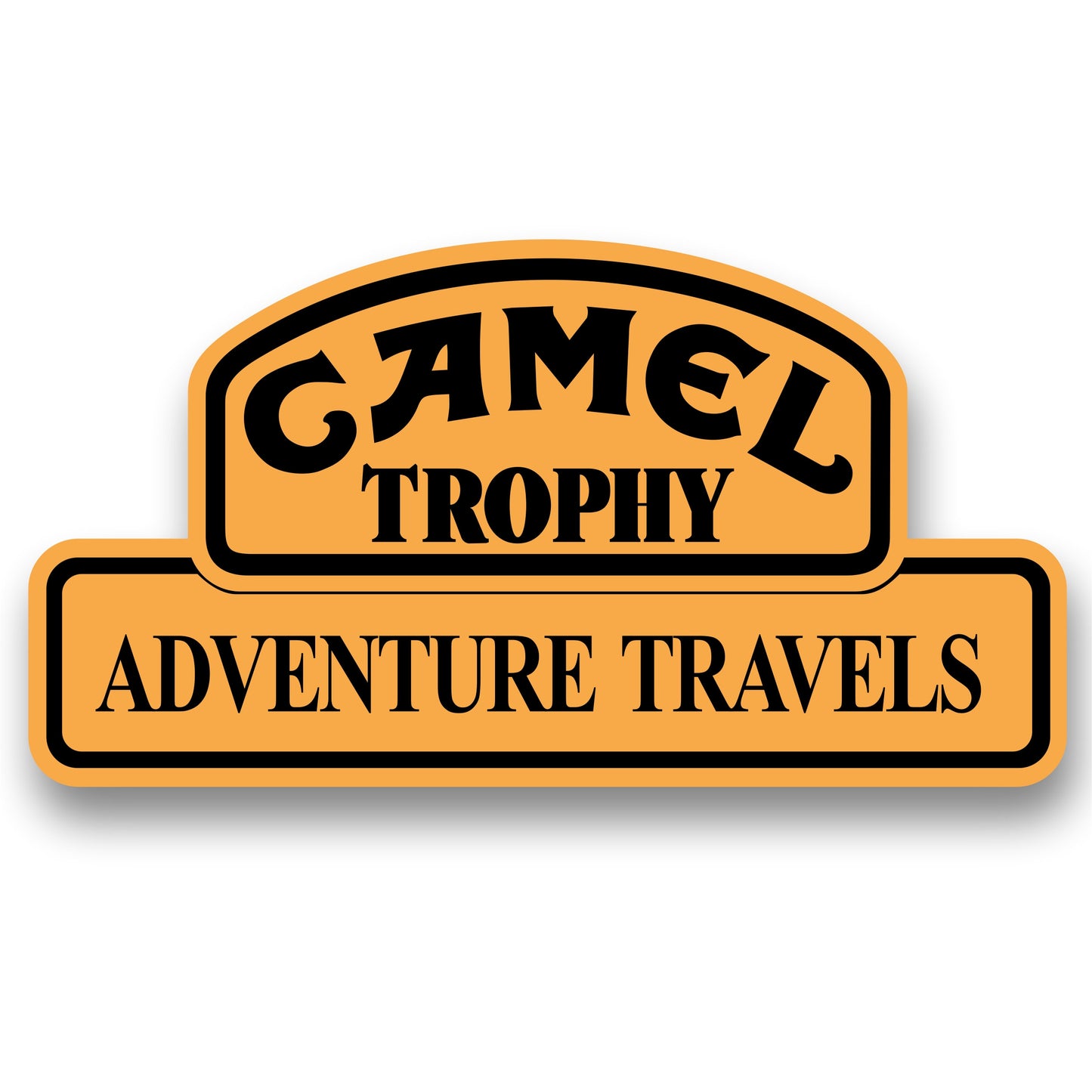Kit 2 Pcs Camel Trophy Adventure Off Road Graphics Car Stickers | Travels Camel trophy 4x4 Car Truck Decals for both Sides