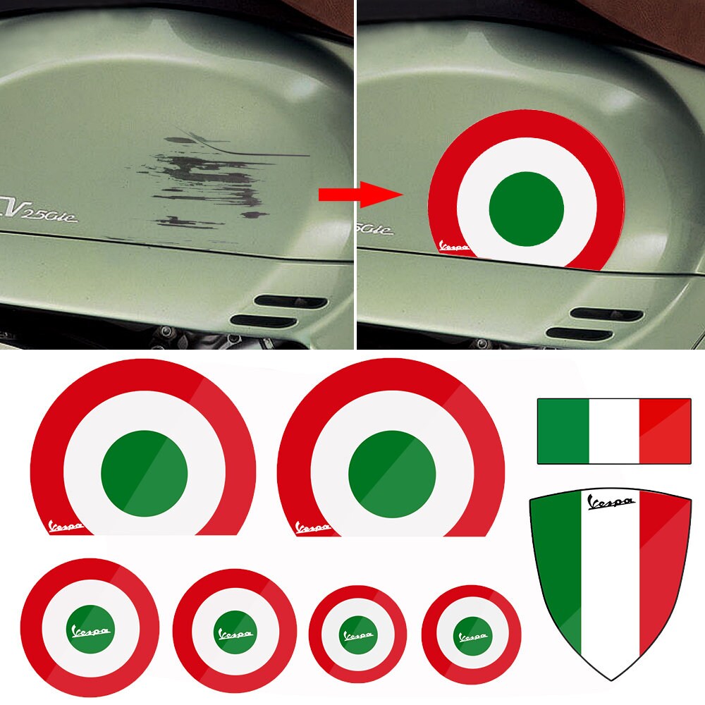 Set Vespa Primavera Italy Theme Italy Graphic decals motorbike