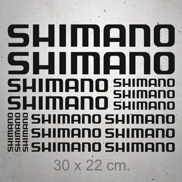 16 Pcs Set Shimano Sport Mountain Bike Stickers Graphics. Bicycle Adhesive Sport Decal wrap cut vinyl decals