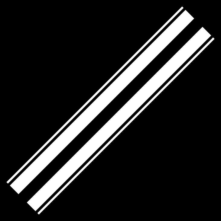 Set 2Pcs Racing Hood Decal Black Stripes Sticker sport racing decals. Style Bonnet Stripe Graphics