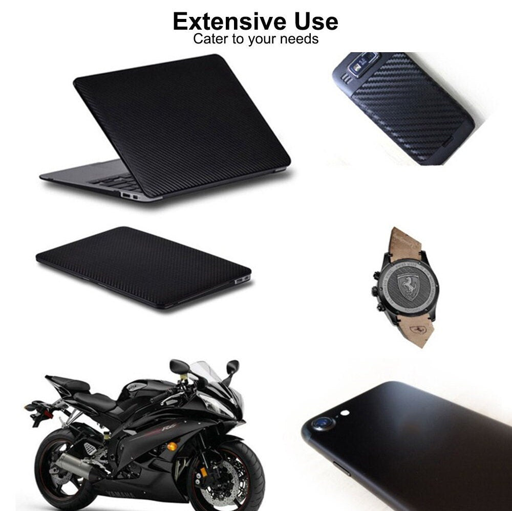 1 Pc 3D Carbon Fiber Vinyl Wrap Sheet Roll Protective Car Stickers