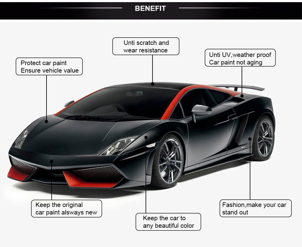 1 Pc 3D Carbon Fiber Vinyl Wrap Sheet Roll Protective Car Stickers