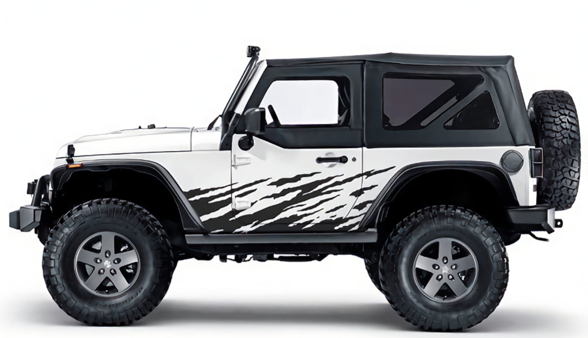 Set 2 Pcs Jerked Grounge Theme Off Road