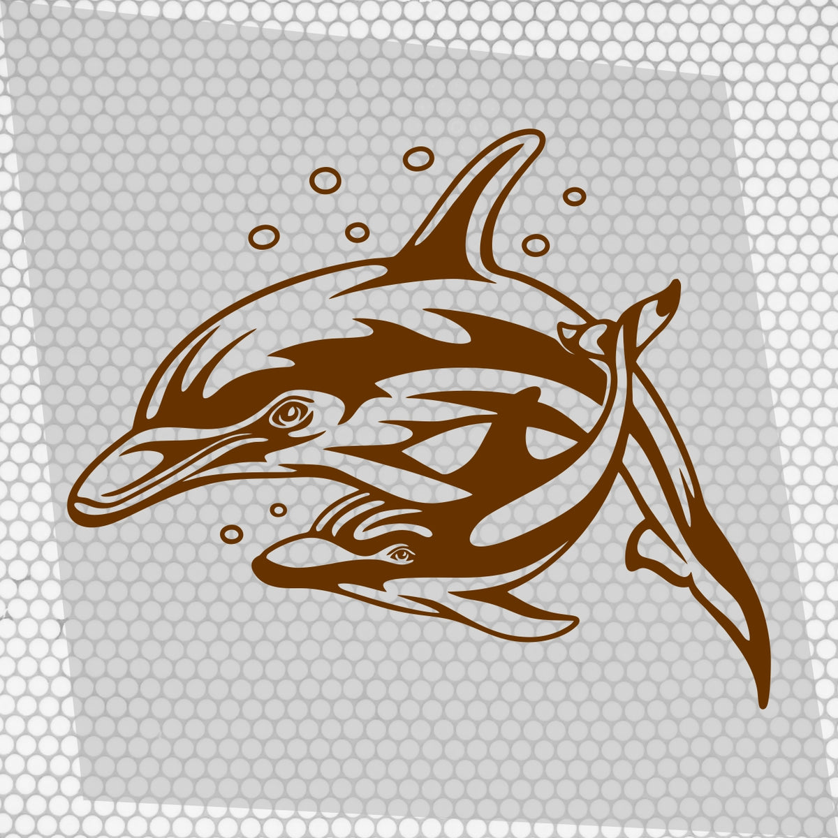 Set Sticker Caravan Family of Dolphins Graphic Decals | Camper Van Caravan Car Decor wrap Sea Animals Decals Kit | Motorhome Rear Adhesives