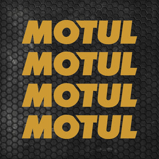 Set 4 Pcs Motul Oil Sponsor Emblem Graphic Stickers