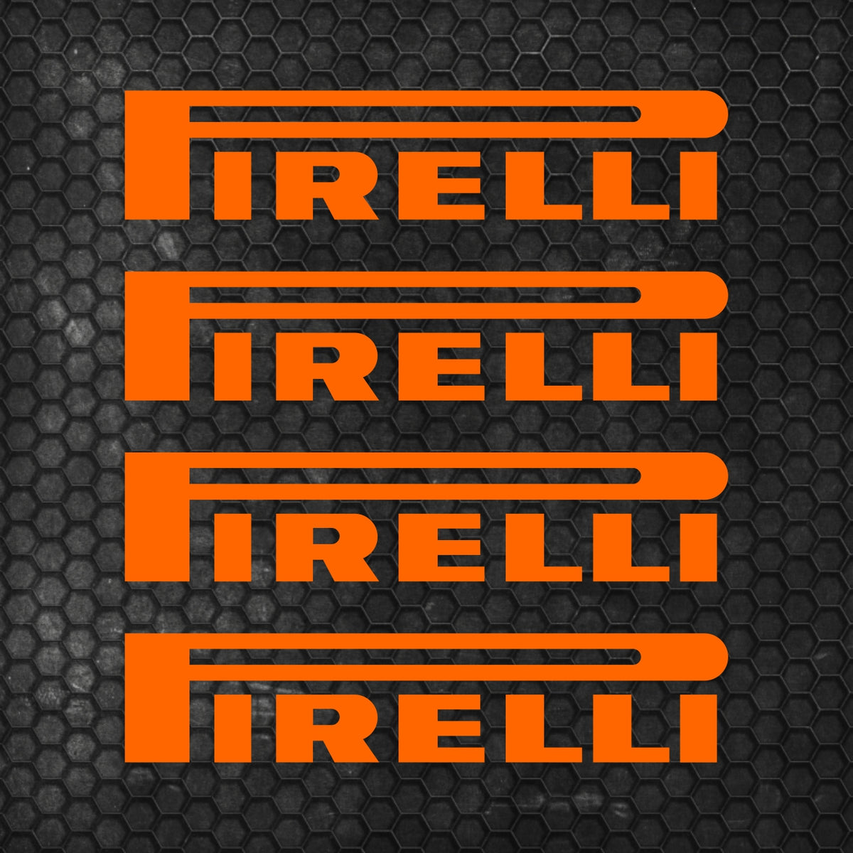 Set 4 Pirelli Tyre Sponsor Vinyl Racing Motorsport Emblem Sticker