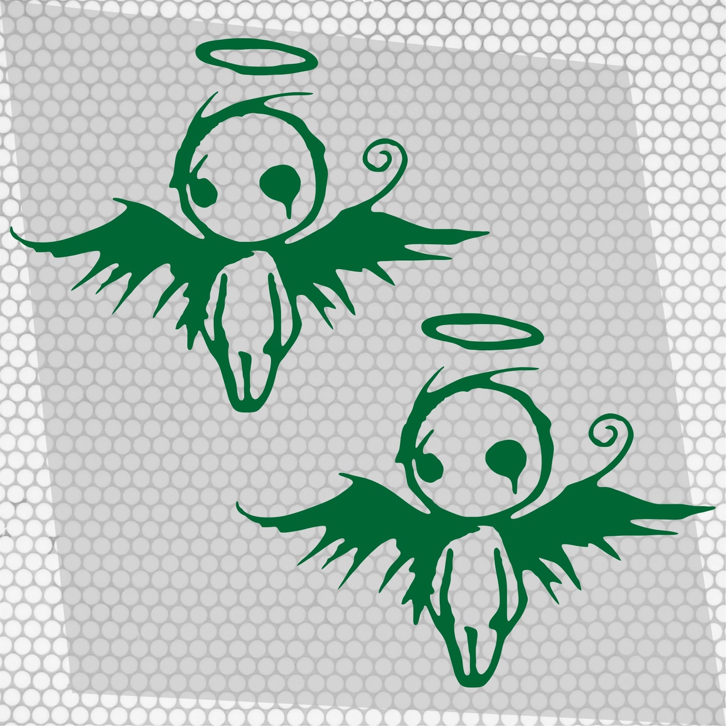 2 Pcs Sad Emo Angel Decal Sticker | Scary Angel Graphic Decal for Window, Vinyl Car Truck Van | Funny Stickers decor Angel Cover Adhesive wrap