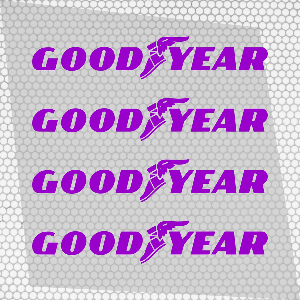 Set 4 Goodyear Tyre Sponsor Vinyl Racing Motorsport Emblem Sticker